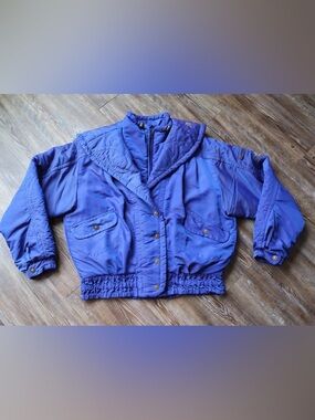 Vintage Roffe Womens USA 80s Retro Cosmic Intergalactic Space Cozy Ski Jacket 10